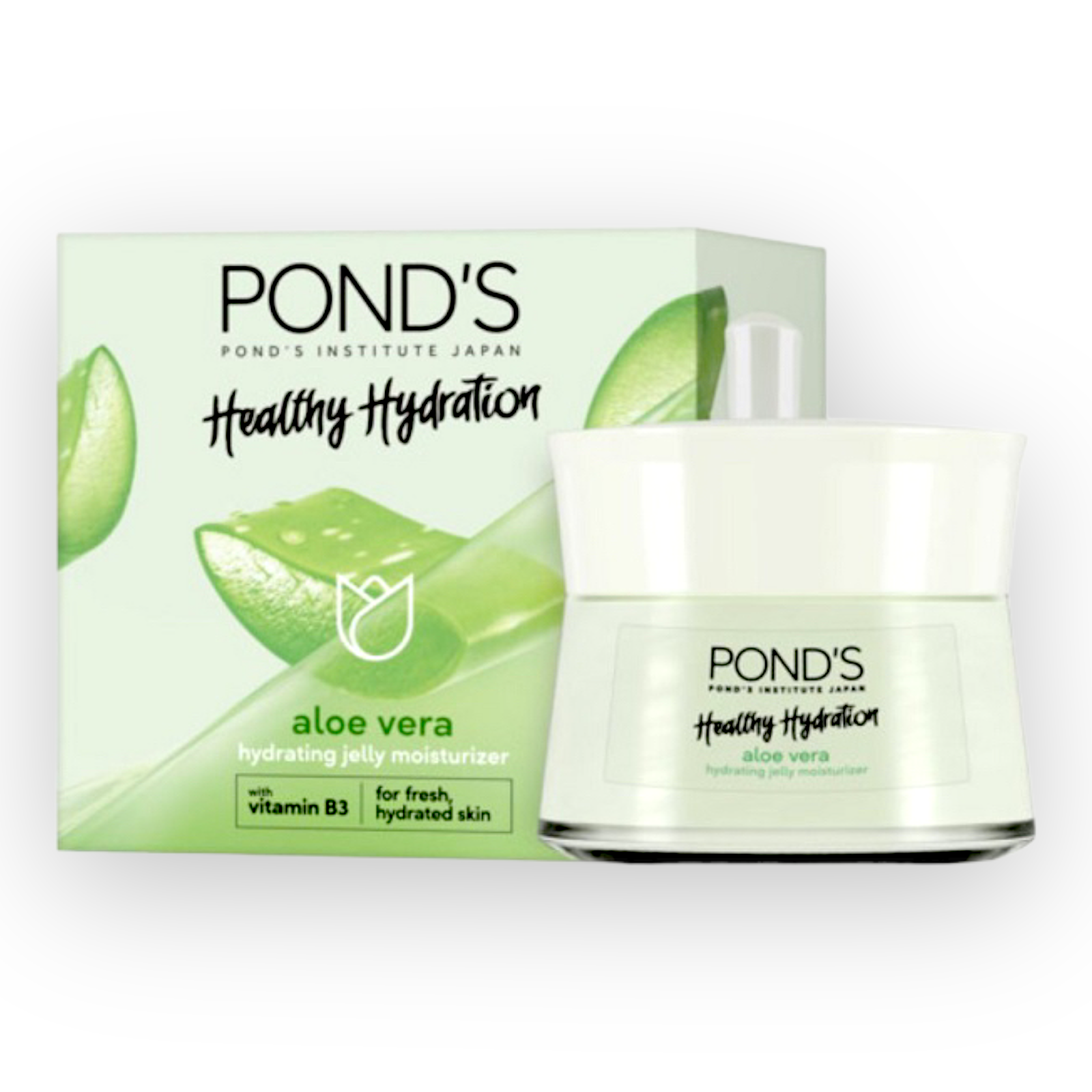 Ponds Healthy Hydration - Hydrating Jelly Moisturizer For Fresh and Hydrated Skin - Aloe Vera 50g