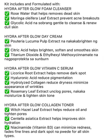 Ivana Skin - Hydra After Glow - Premium Maintenance Set