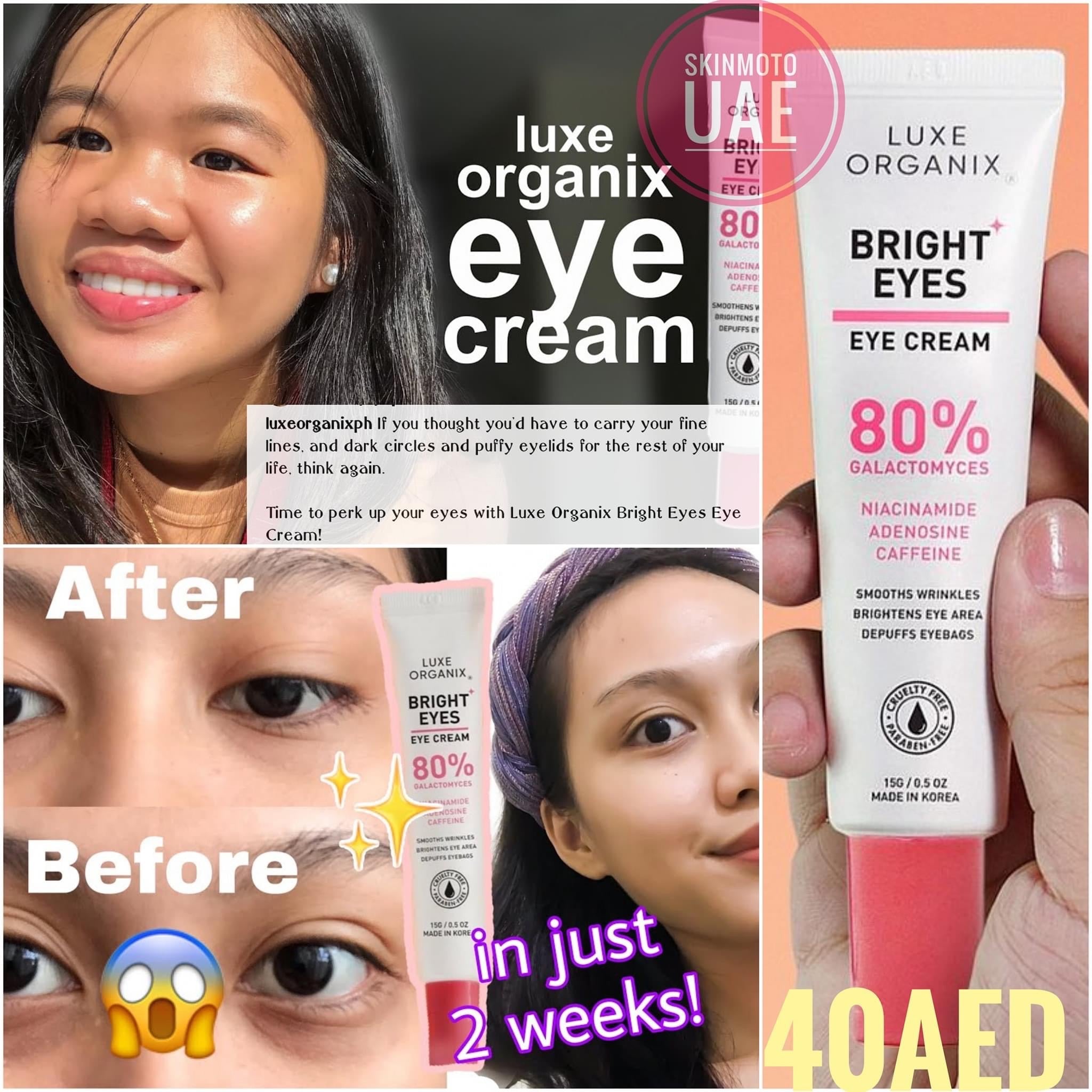 Luxe Organix Bright Eyes Eye Cream - 15g - My Care Kits