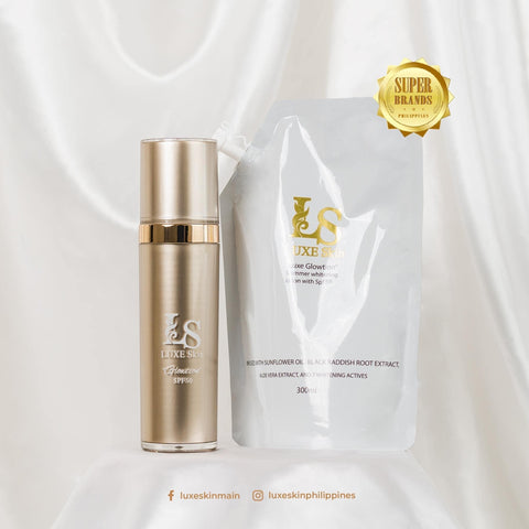 Luxe Skin - Luxe Glowtion Shimmer Whitening Lotion with SPF 50 - REFILL SACHET 300 ml