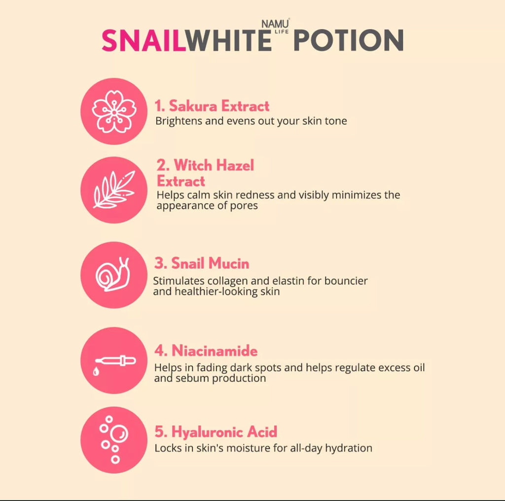 Snailwhite - Sakura Hazel Soothing Essence Gel 20ml - My Care Kits