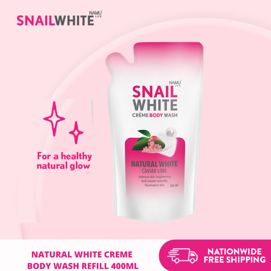 SnailWhite Crème Body Wash - Natural White Caviar Lime 400ml - My Care Kits