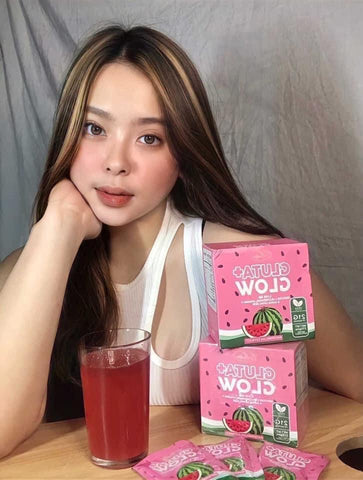 Mistique Gluta+ Glow Watermelon Drink - 2500mg Reduced L-Glutathione , Vitamin C and Alpha Lipoic Acid ,