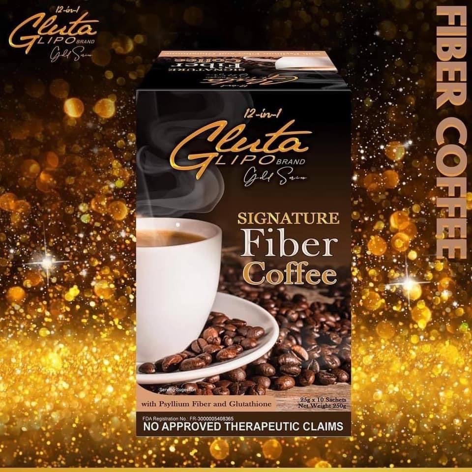 Gluta Lipo Gold series Signature Fiber Coffee Mix drink - My Care Kits