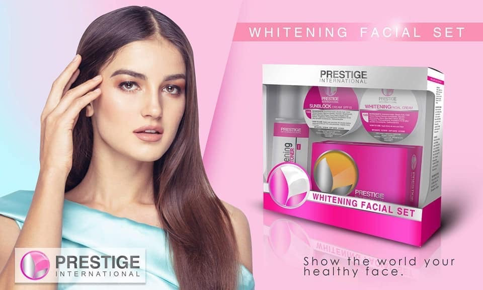 Prestige Whitening facial set - maintenance set (Blue box) - My Care Kits