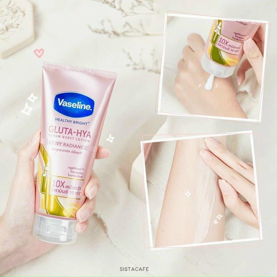 Vaseline Gluta - HYA Serum - Dewey Radiance 10X Whitening Lotion 330ml - My Care Kits