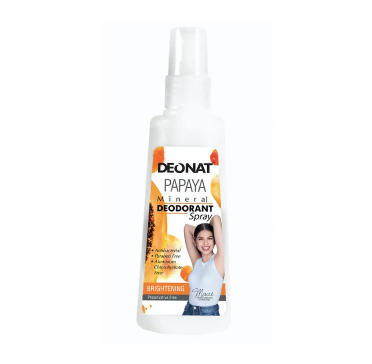 DEONAT Mineral Deodorant - SPRAY 100ml - PAPAYA ( Orange )