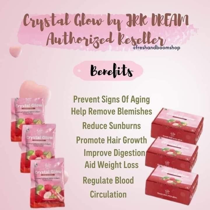 Crystal Glow Collagen Juice Drink - Lychee Fruit Extract 10 x 21g - My Care Kits
