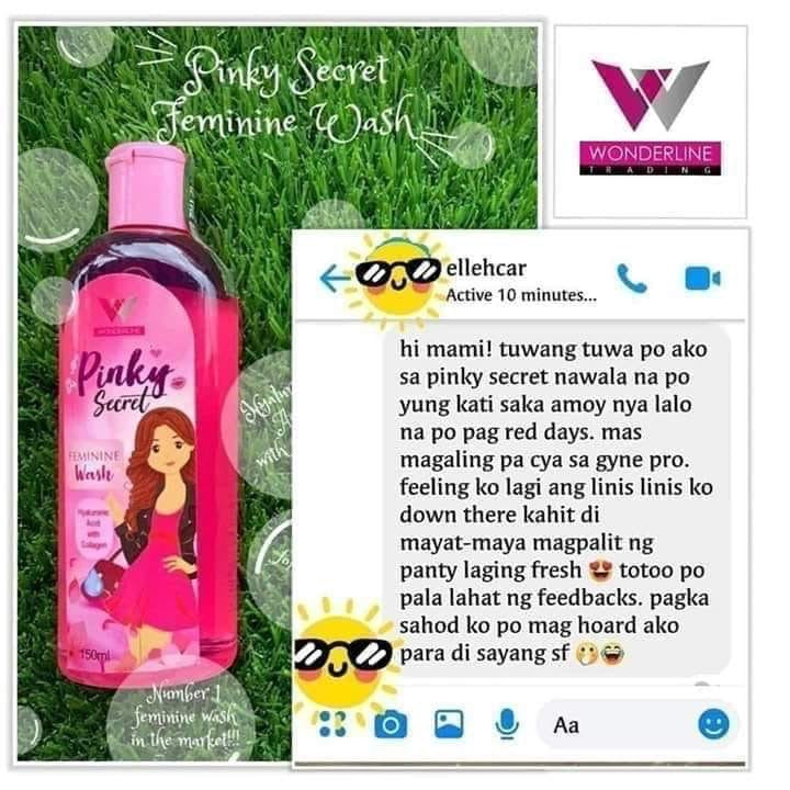 Pinky Secret Feminine Wash 150ml - My Care Kits