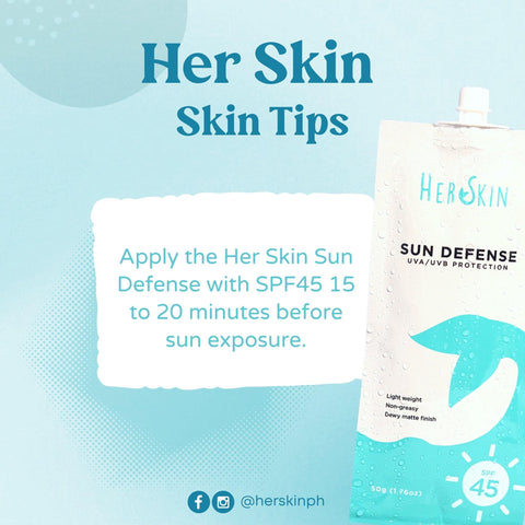 HerSkin Sun Defense UVA/UVB Protection Sunscreen SPF 45 - 50g