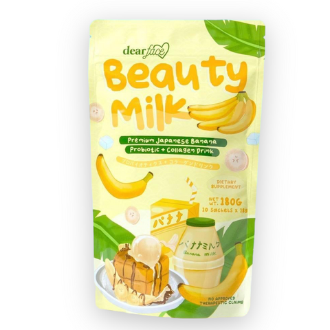 Beauty Milk - Premium Japanese BANANA Probiotic + Collagen Drink 10 x 18g