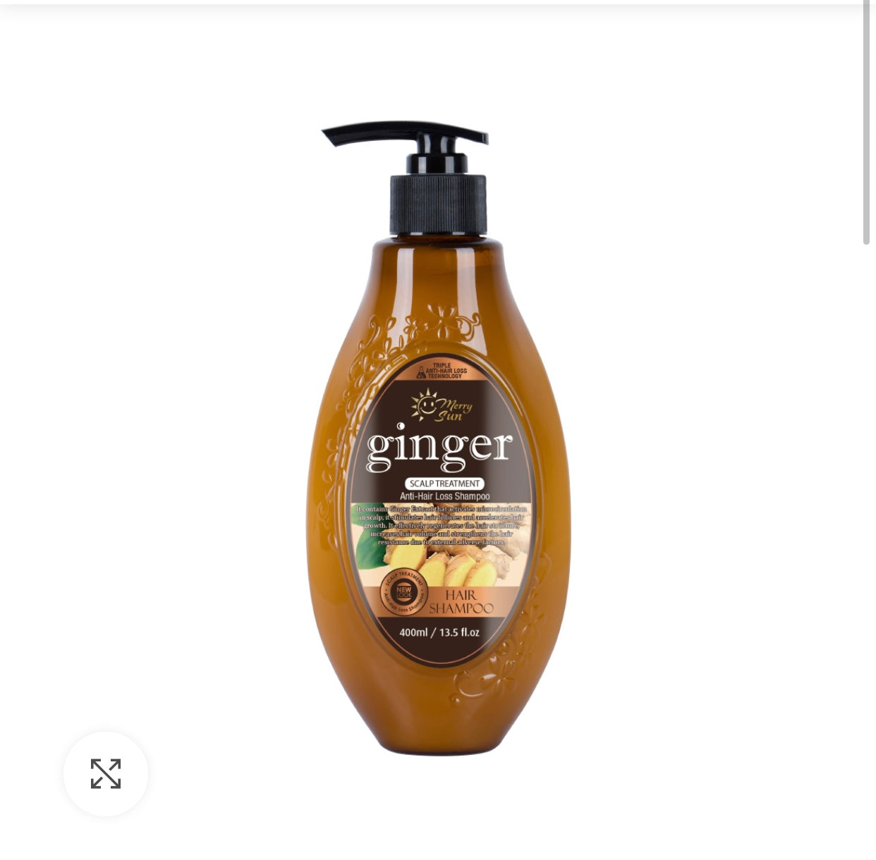 Merry Sun Ginger Scalp Treatment Anti-Hair Loss Shampoo - 400ml