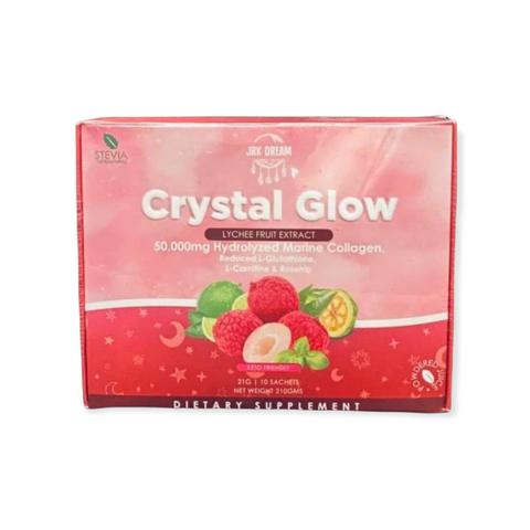 Crystal Glow Collagen Juice Drink - Lychee Fruit Extract 10 x 21g