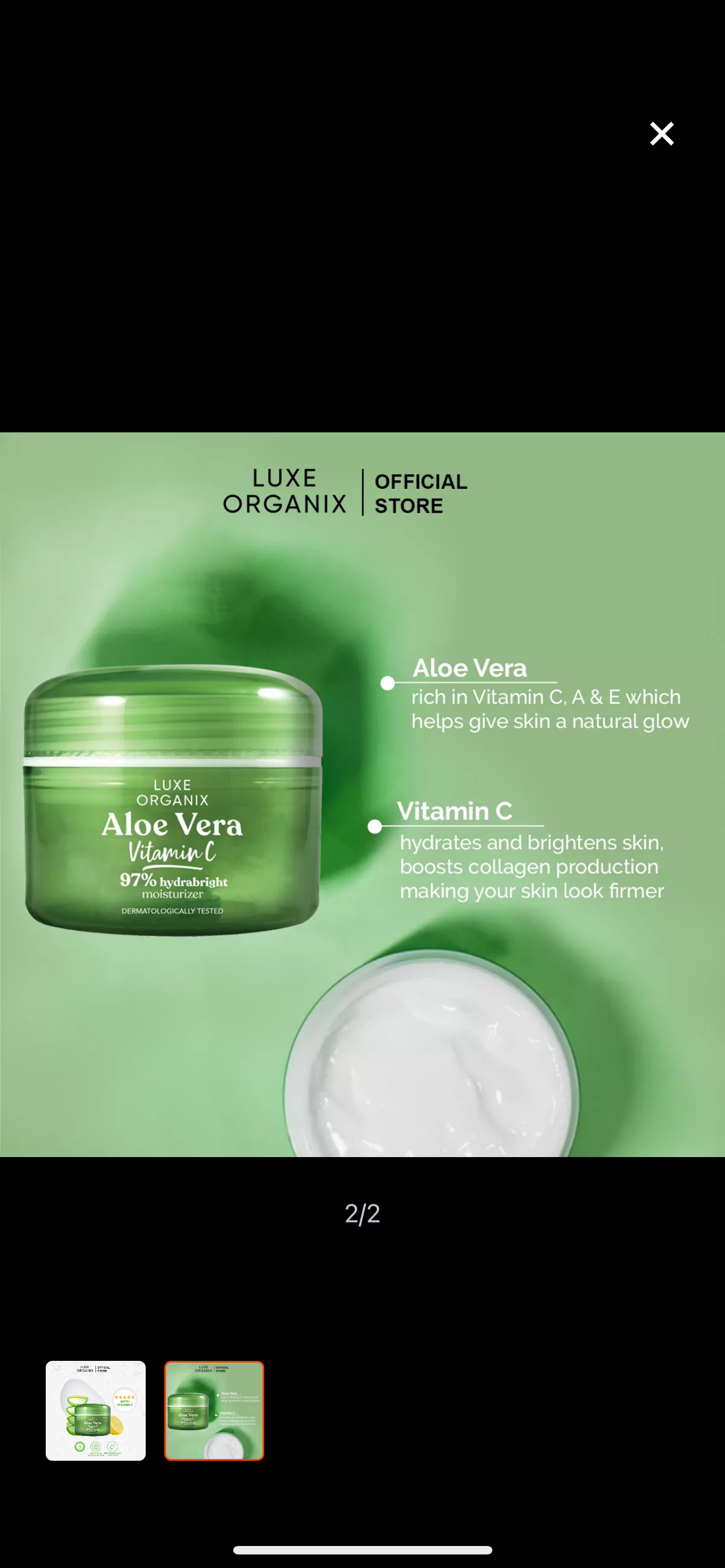 Luxe Organix - Aloe Vera Vitamin C 97% Hydrabright Moisturizer - 50g - My Care Kits