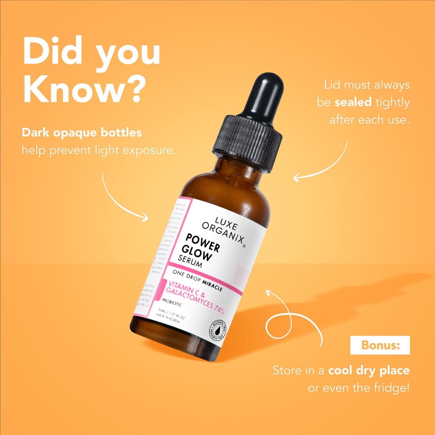 Luxe Organix Power Glow Serum Vitamin C 30ml - My Care Kits