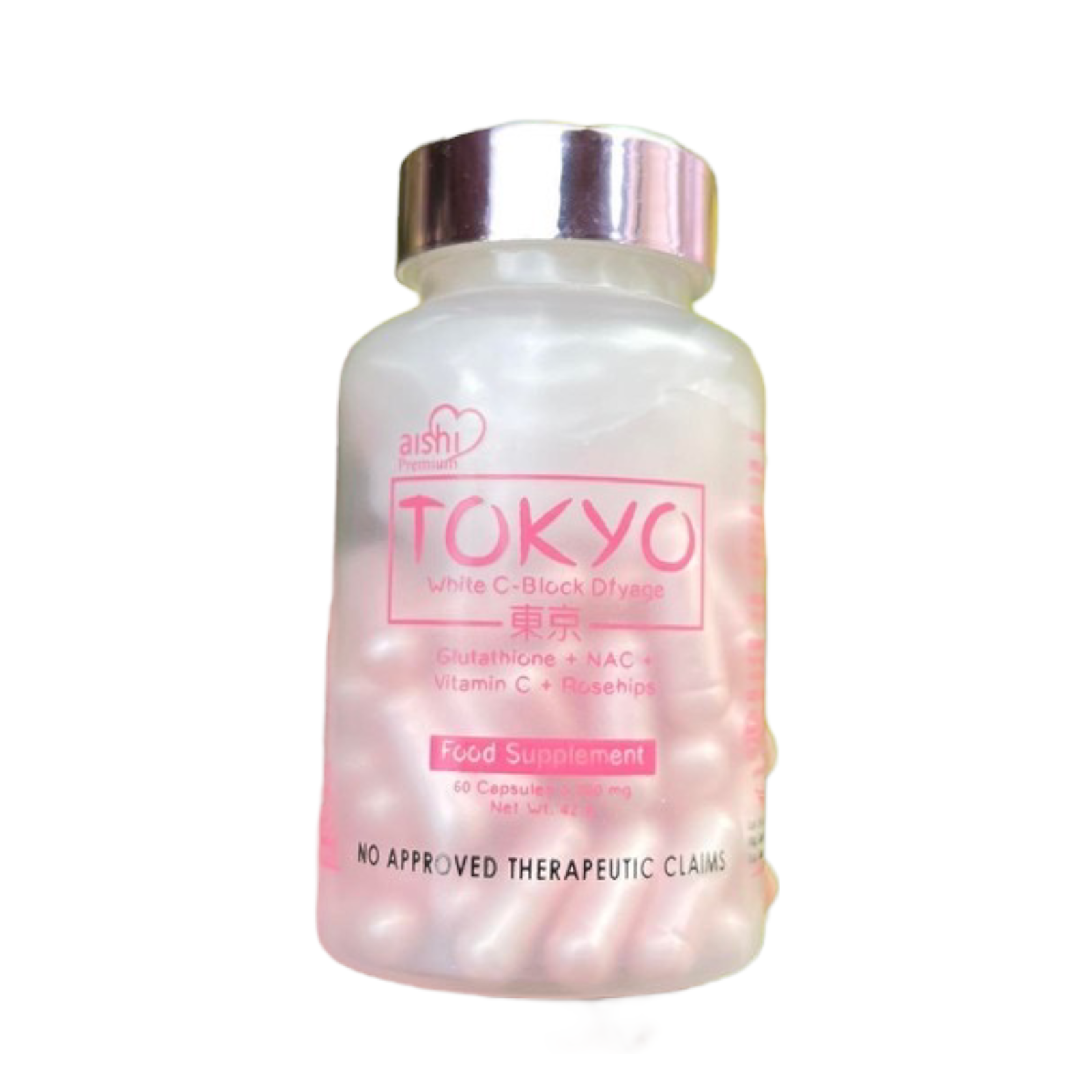 Aishi - TOKYO White C-Block Dfyage - Glutathione 60 Capsule - My Care Kits