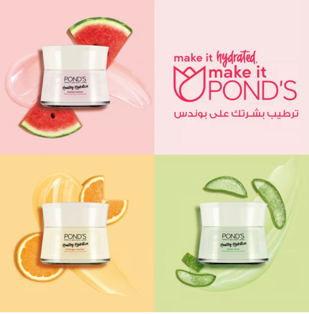 Ponds Healthy Hydration - Hydrating Jelly Moisturizer- WATERMELON 50ml - My Care Kits