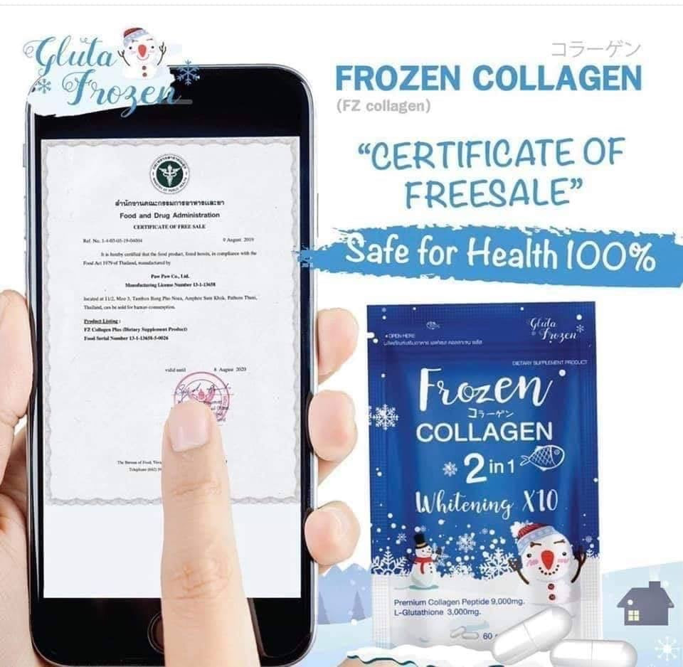 Frozen Collagen 2 in 1 Whitening 10x Capsules (BLUE) - My Care Kits