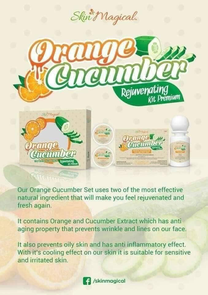 Skin Magical Orange Cucumber Whitening and Anti-aging Rejuvenating Set - My Care Kits