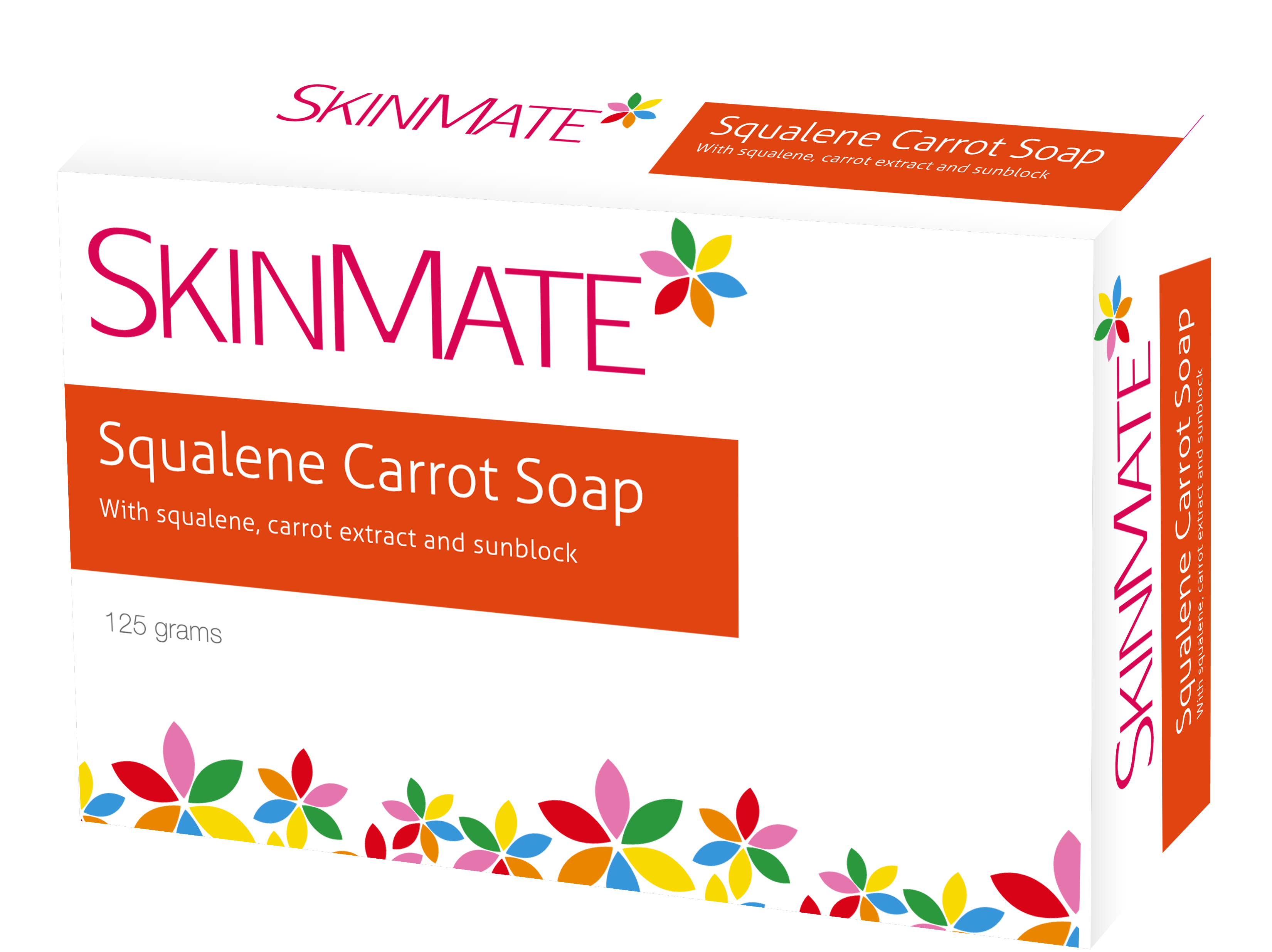 SkinMate Squalene Carrot Soap with Squalene, Carrot Extract and Sunblock 125g - My Care Kits