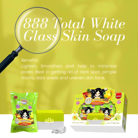 888 - Total White Glass Skin Soap 70g
