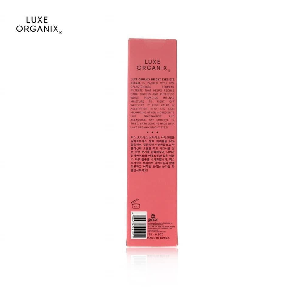 Luxe Organix Bright Eyes Eye Cream - 15g - My Care Kits