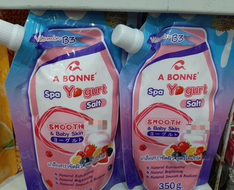 A Bonne Spa Yogurt Salt Scrub - Smooth and Baby Skin 350g