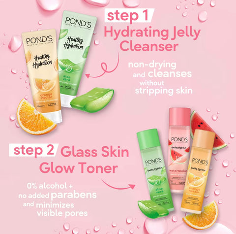 Ponds Healthy Hydration - WATERMELON Glass Skin Glow Toner - 110 ml