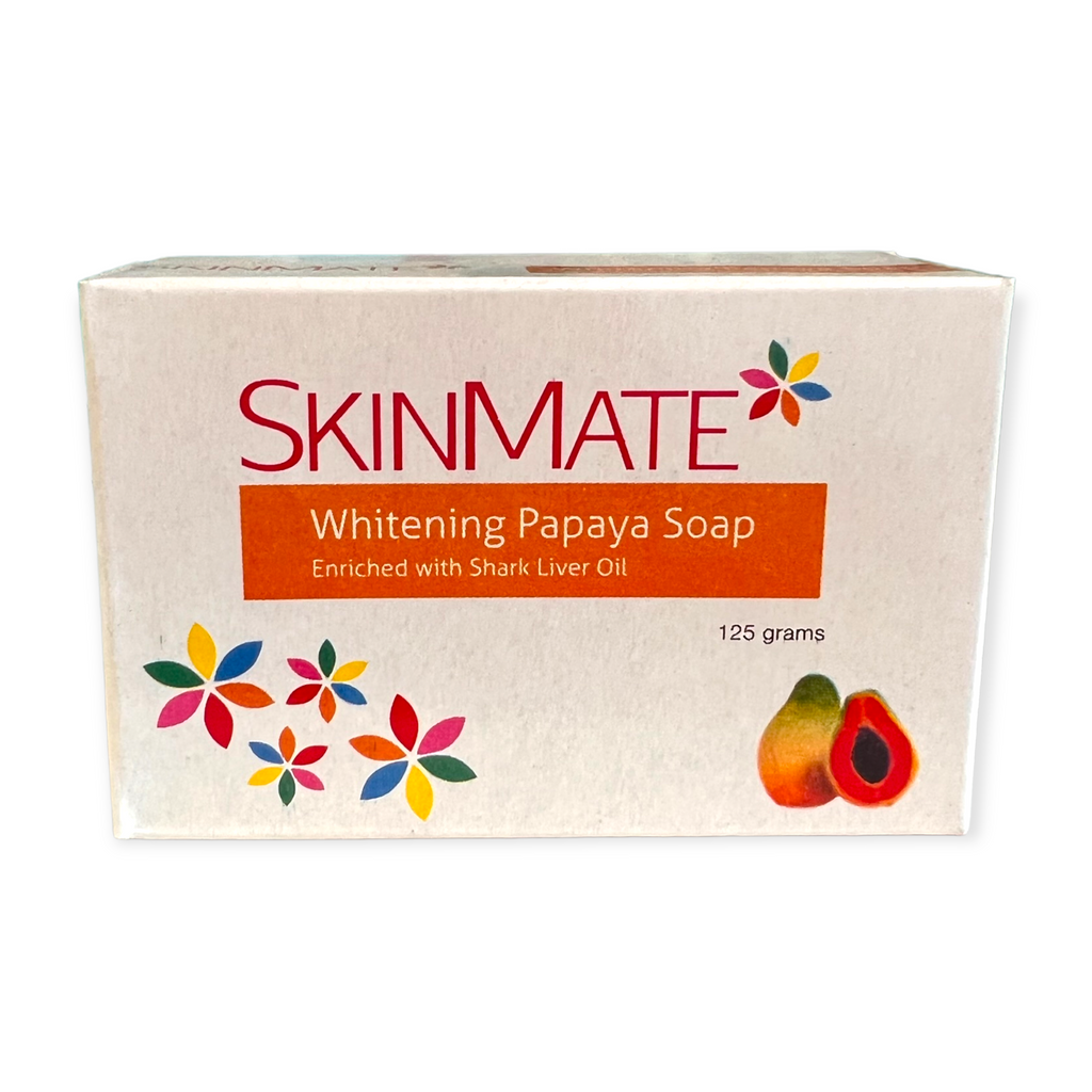 Skinmate Whitening Papaya Soap Enriched with Shark Liver Oil 125g - My Care Kits