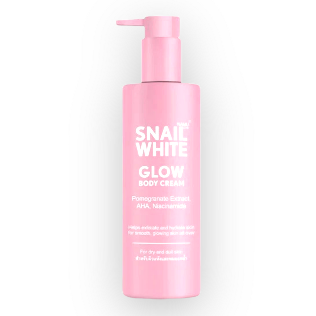 Snail White - Glow Body Cream - Pomagranate Extract AHA Niacinamide - Body Cream 300ml - My Care Kits