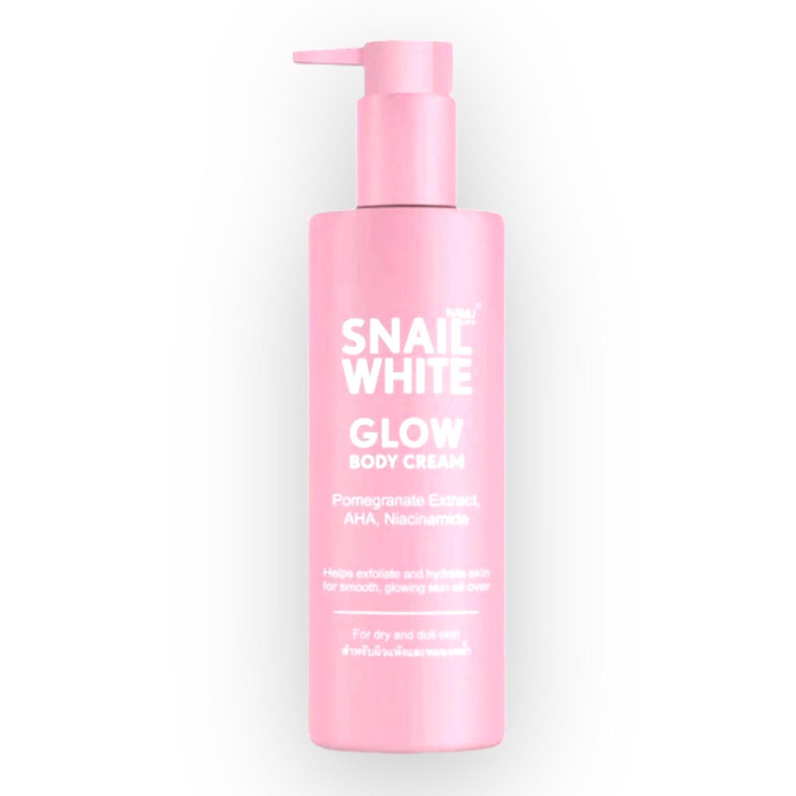 Snail White - Glow Body Cream - Pomagranate Extract AHA Niacinamide - Body Cream 300ml - My Care Kits