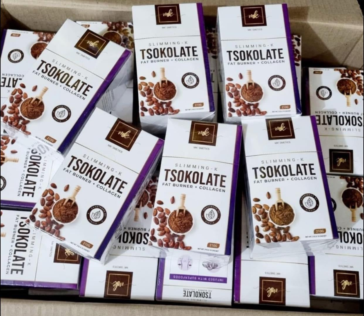 MK Slimming-K TSOKOLATE Fat Burner + Collagen - 10 x 21g - My Care Kits