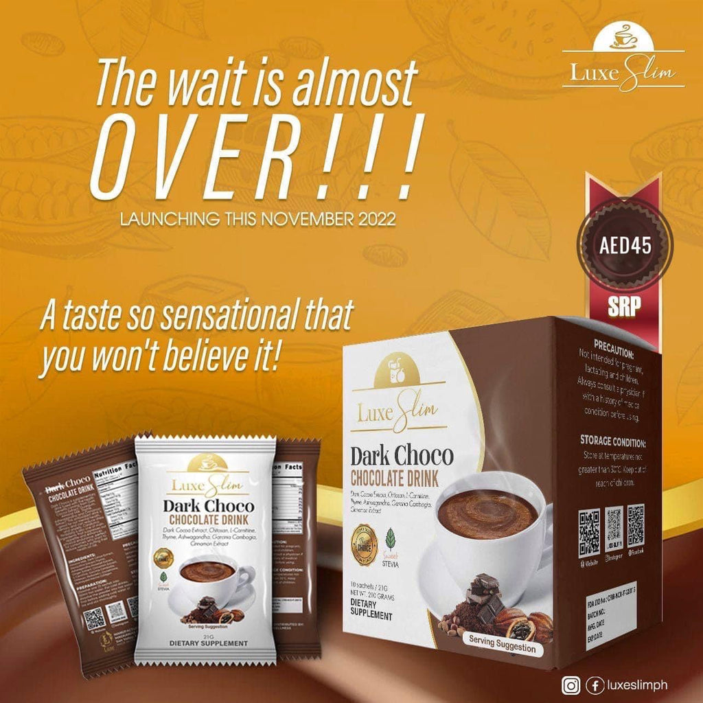 Luxe Slim - Dark Choco - Chocolate Drink 21g x 10 - My Care Kits