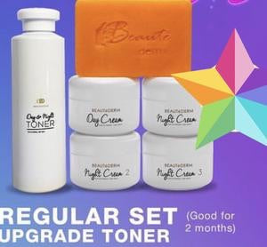 Beautederm Regular Set with upgraded toner 120ml ( large ) - My Care Kits