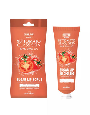 Fresh Skinlab 98% Tomato Glass Skin Sugar Lip Scrub 25g