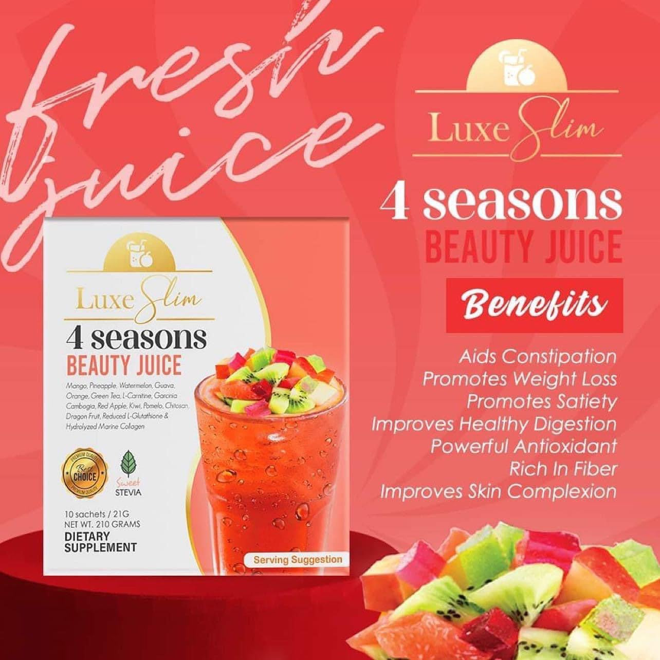 Luxe Slim - 4 Seasons Beauty Juice 10 x 21g - My Care Kits
