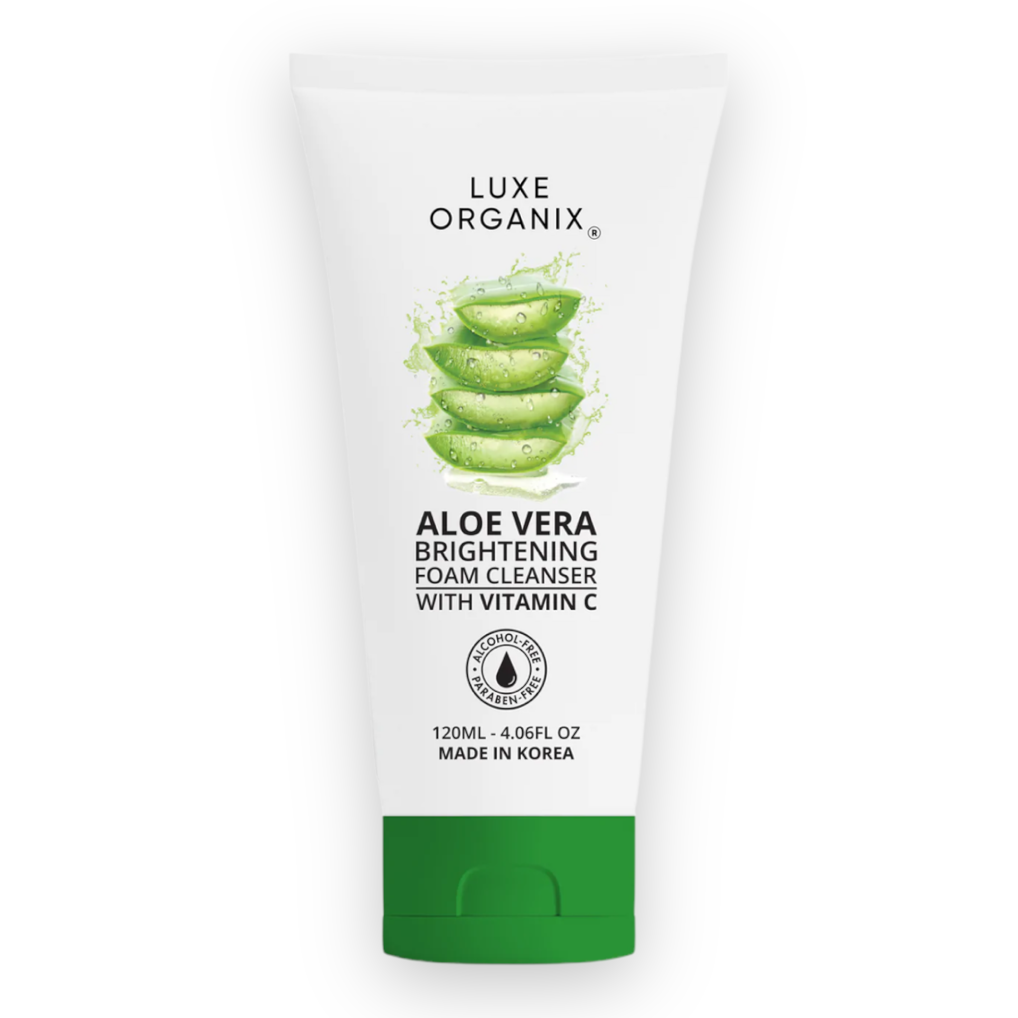 Luxe Organix - Aloe Vera Brightening Foam Cleanser with Vitamin C 120ml - My Care Kits