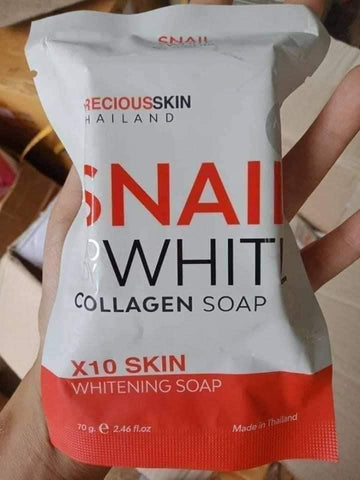 Snail White Collagen Soap From thailand ( RED)