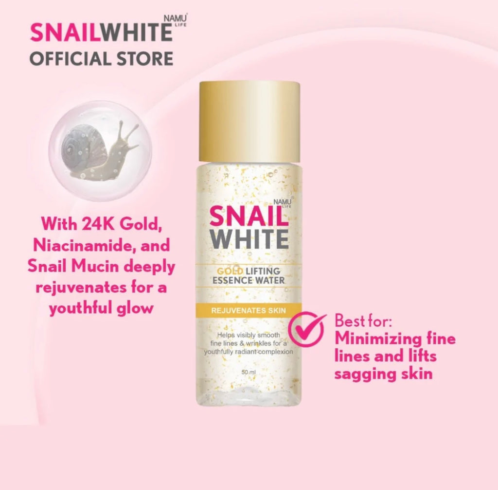 SnailWhite Gold Lifting Essence Water - Rejuvenates Skin 50ml - My Care Kits