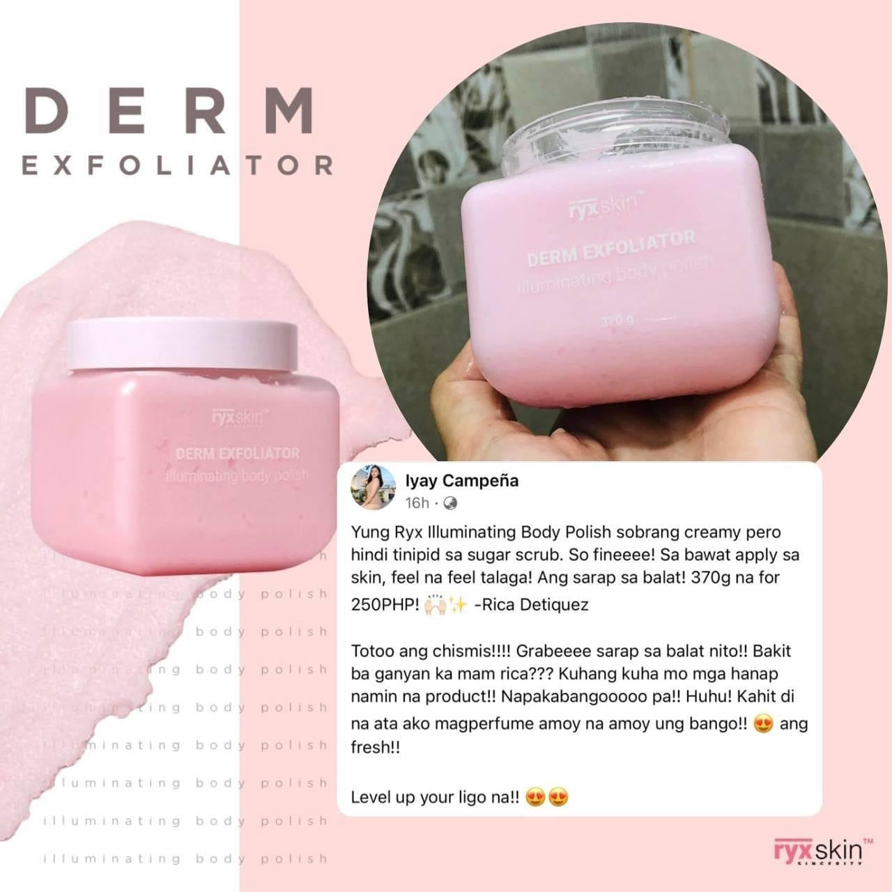 Ryx Skin Derm Exfoliator - Illuminating Body Polish 370g - My Care Kits