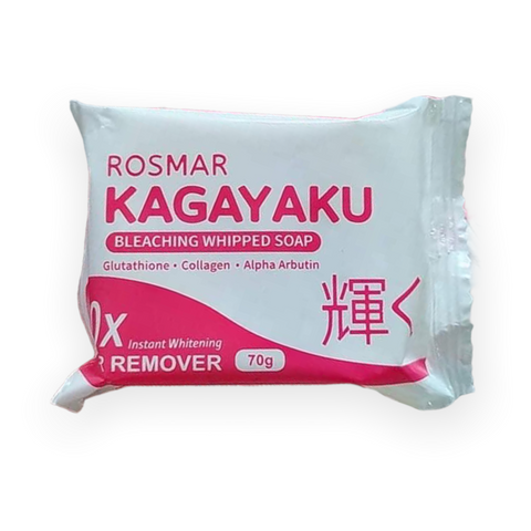 Rosmar - Kagayaku Bleaching Whipped Soap 10x Instant Whitening 70g ( Pure White Bar Soap )