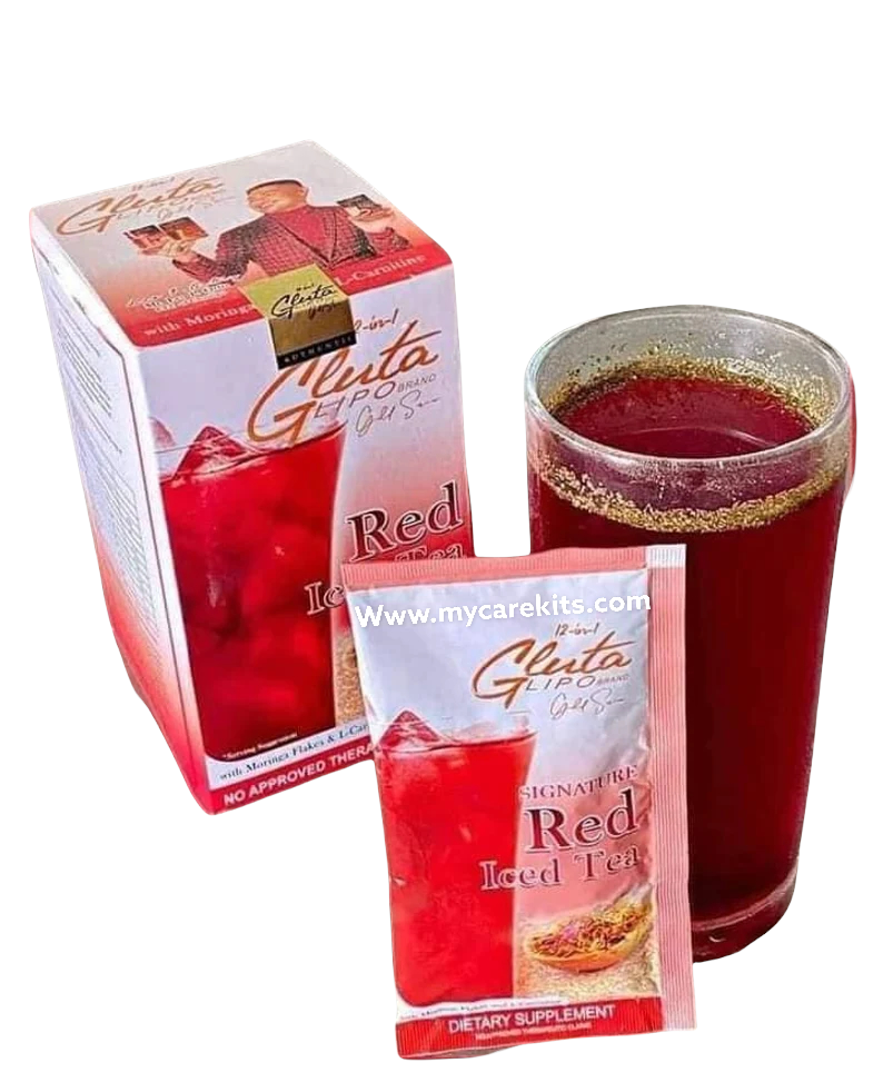 Gluta Lipo Gold Series - RED ICED TEA - 10 sachet - My Care Kits