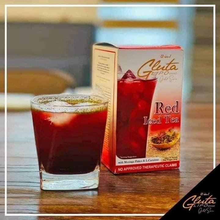 Gluta Lipo Gold Series - RED ICED TEA - 10 sachet - My Care Kits