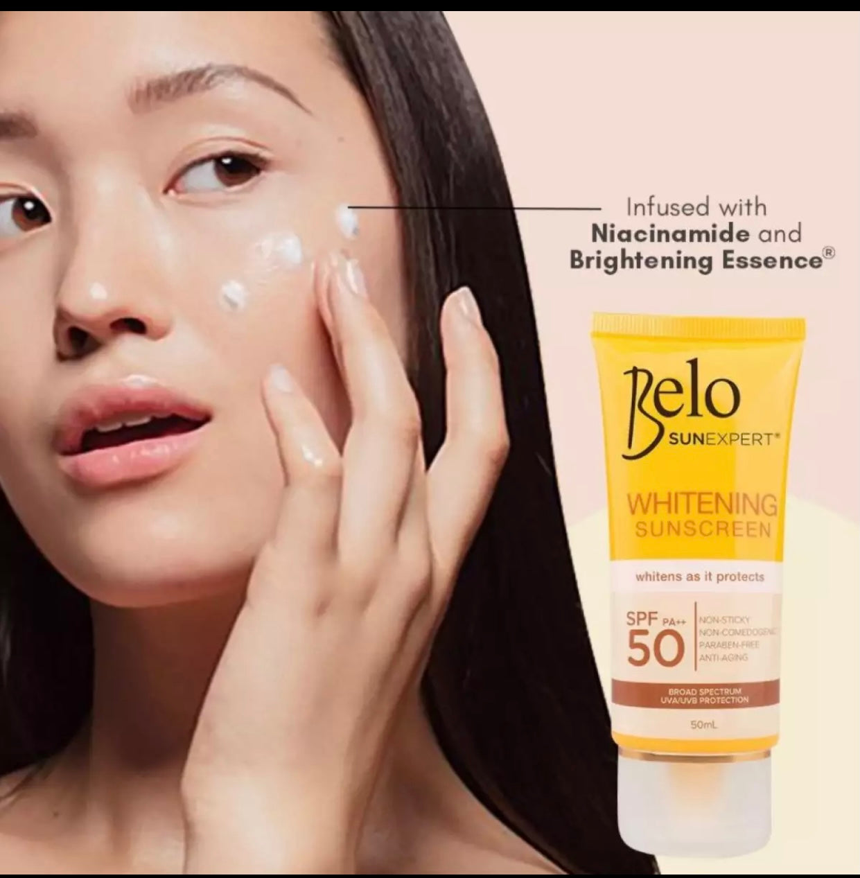 Belo SunExpert Whitening Sunscreen SPF50 50mL My Care Kits