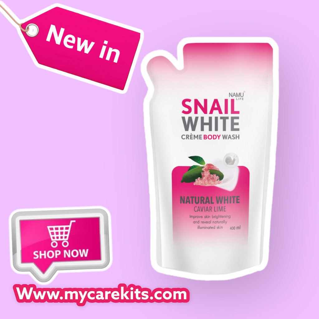 SnailWhite Crème Body Wash - Natural White Caviar Lime 400ml - My Care Kits