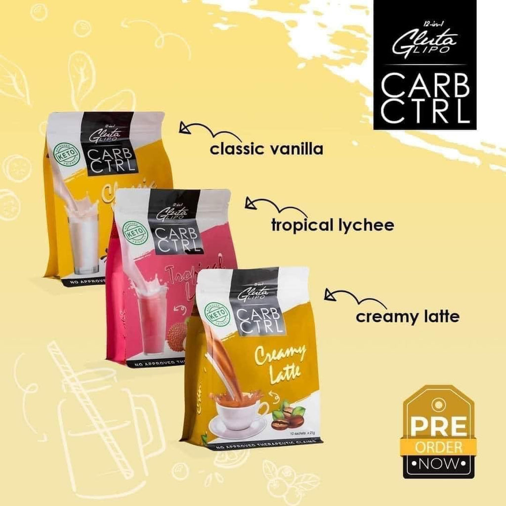 Gluta Lipo - CARB CTRL - Creamy Latte 10 x 21g - My Care Kits