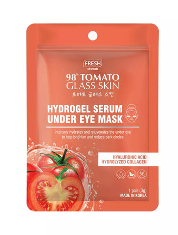 Fresh Skinlab 98% Tomato Glass Skin -  Hydrogel Serum Under Eye Mask | 1 Pair