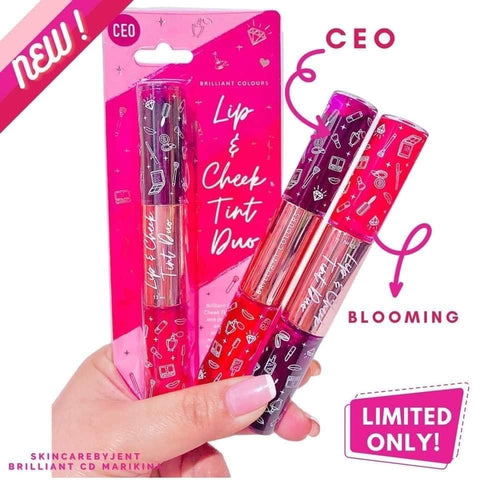 Brilliant Colours - Limited Edition Lip and Cheek Tint DUO - CEO & BLOOMING - 6.5ml x 2