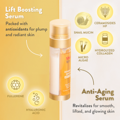 Snail White Double Boosting Anti - Aging Serum 40ml + 40ml - ( YELLOW ) - My Care Kits