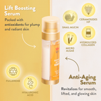 Snail White Double Boosting Anti - Aging Serum 40ml + 40ml - ( YELLOW ) - My Care Kits